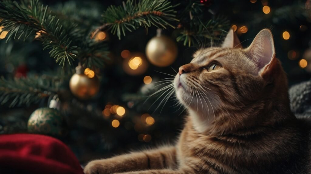 Cómo Evitar que mi Gato Tire el Árbol de Navidad